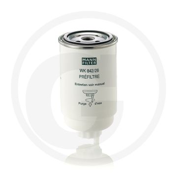 MANN FILTER Brandstoffilter WK842/26, Diesel, Ø82mm, H156mm, M16x1.5
