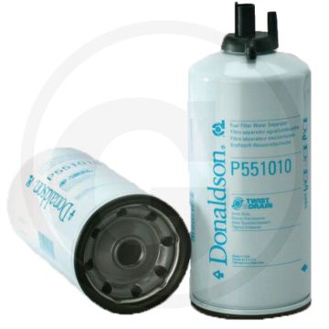 Donaldson Brandstoffilter P551010 - Opschroeven, 107,3mm Ø, 263,2mm L, Twist&Drain™ Merk