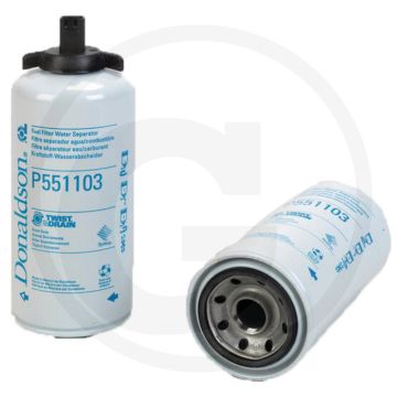 Donaldson Brandstoffilter P551103, Opschroeven, Ø93mm, 238.7mm, Twist&Drain™, Cummins 3406889