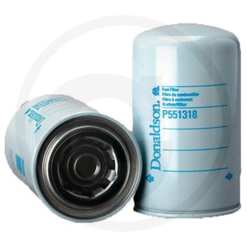 Donaldson Brandstoffilter P551318, Opschroeven, 107,5mm Ø, 185mm L, 9µm Rendement 99%