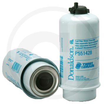 Donaldson Brandstoffilter P551428 - Cellulose, Ø80mm, L196.3mm, 99% Rendement op 15µm