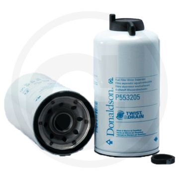 Donaldson Brandstoffilter P553205 - Opschroeven, 99% Rendement bij 15 µm, Twist&Drain™ Merk