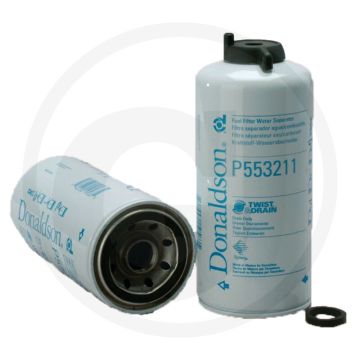 Donaldson Brandstoffilter Twist&Drain™ 1-14 UN, Ø93mm, 219.3mm, 99% Rendement bij 10µm