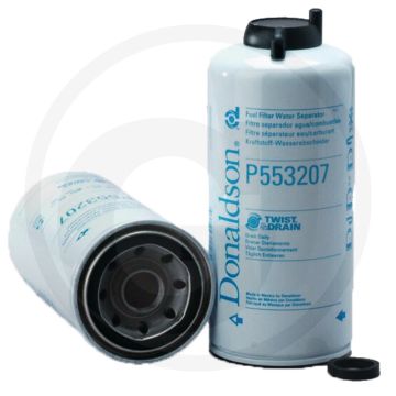 Donaldson Brandstoffilter P553207, Opschroeven, 93mm Ø, 219.3mm L, 4µm, Twist&Drain™