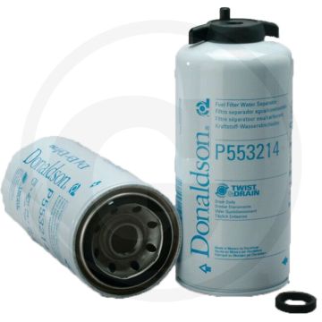 Donaldson Brandstoffilter P553214, Opschroeven, 35µm, Twist&Drain™