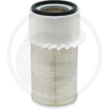 Fleetguard Luchtfilter AF409KM - Hoogte 315,6 mm, Binnen-Ø 17 mm