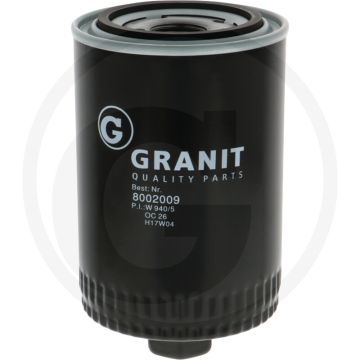Motoroliefilter - MAHLE OC26, 1-12 UNF, Hoogte 142mm, Openingsdruk 2,5 bar