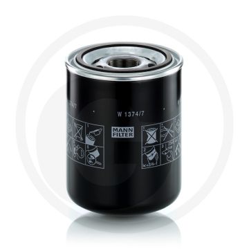 MANN FILTER Motoroliefilter W1374/7 1 1/2"-16 UN 2,5 bar