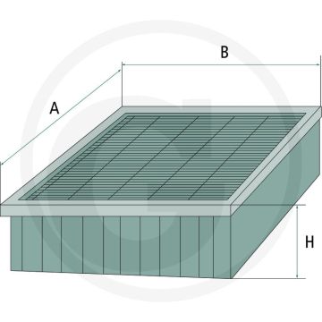 MANN FILTER Cabinefilter 355x245x40 mm