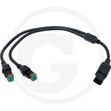 Kabel met 2x DT-stekker 2-polig 0,2m
