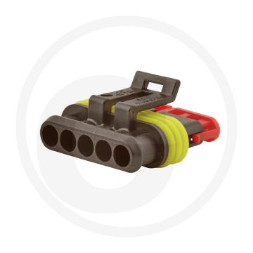 Vlakstekkerhulzen 5 polen TE Connectivity IP67 -40°C tot +125°C
