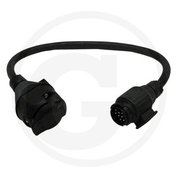 Adapterkabel 12V met aansluitkabel 0,5m DIN/ISO 11446 kunststof