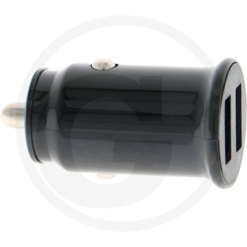 USB lader voor sigarettenaansluiting in 12-24V, 2x USB