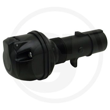 Spanningsomvormer, stekkeradapter 24V naar 12V, 7/7 polen DIN ISO 1185