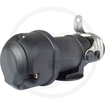 Spanningsomvormer, stekkeradapter 24V naar 12V, 13/15 polen DIN ISO 12098