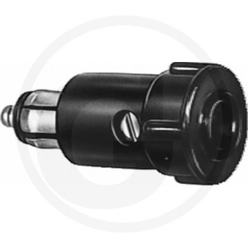 HELLA Stekker K 03, 2-polig 18A 12-24V Kunststof Zwart