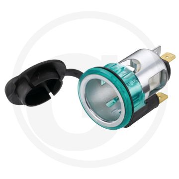 Stekkerdoos 2-polig met verlichting 12V 20A