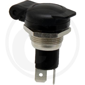 Stekkerdoos 12/24V 8A DIN ISO 4165 Aluminium