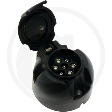 Stekkerdoos 7-polig IP44 kunststof 12V