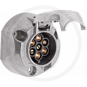 HELLA Stekkerdoos 7-polig DIN/ISO 1724 Metaal 16A