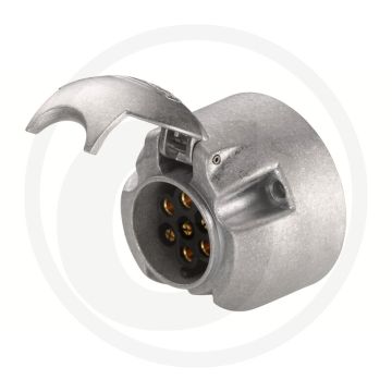 HELLA Stekkerdoos 7-polig Aluminium Metalen huis DIN/ISO 1724