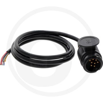 Reparatieset, stekker 13-polig kunststof met kabel 1500mm