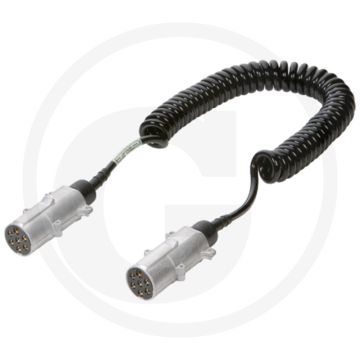 Spiraalkabel 24V 7-polig 3m ISO 1185/7638