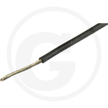 Elektrokabel 0,5mm² Zwart Siliconen 1-aderig