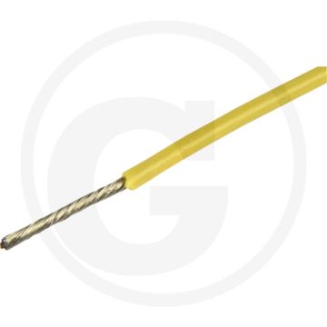 Elektrokabel 0,5mm² Geel Siliconen 1-aderig