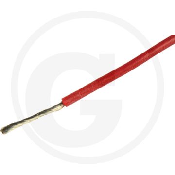 Elektrokabel 0,5mm² Rood Siliconen 1-aderig