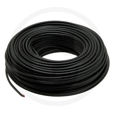 Kunststof kabel FLYY 1x1,5 mm² PVC zwart 50 m
