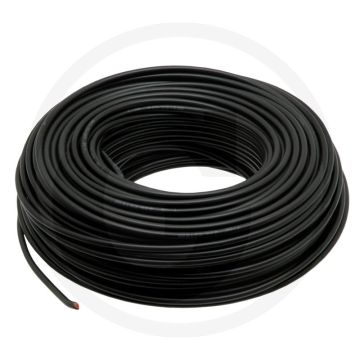 Kunststof kabel 1-aderig 2,5mm² zwart 50m FLYY