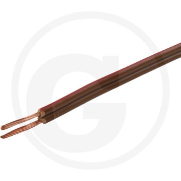 Elektrokabel 2-aderig 0,75mm² PVC Bruin