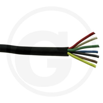 VPE 50 kabel 7x1,5mm² meeraderig rubbermantel zwart koper