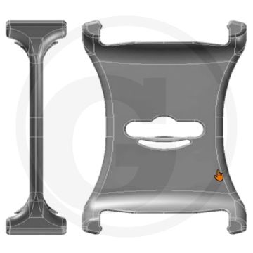 IGUS Verdeler 112x54 mm voor kabel- en slanggeleiding E4.32 serie
