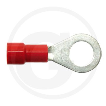 Oogkabelschoentjes rood M8 0,5-1,0mm² gedeeltelijk geïsoleerd