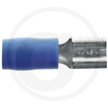 Vlakstekkerhulzen 4,8x0,8mm Blauw 1,5-2,5mm² Gedeeltelijk geïsoleerd