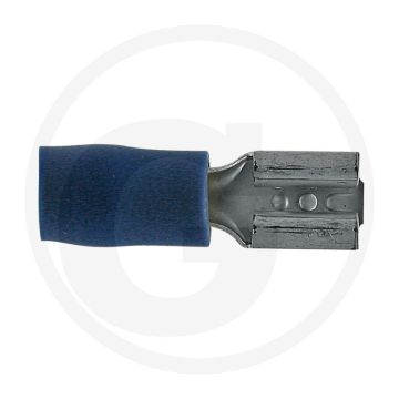 Vlakstekkerhulzen 4,8x0,8mm blauw 1,5-2,5mm² gedeeltelijk geïsoleerd