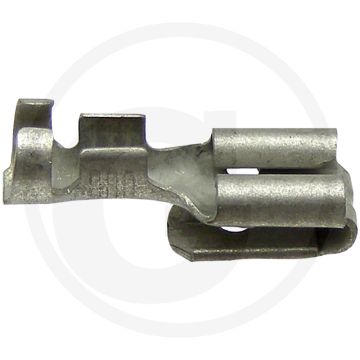 Vlakstekkerhulzen 4,8 mm messing verzinkt voor kabels 1,0-2,5 mm²