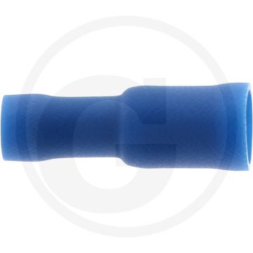 Rondstekkerhulzen (blauw, Ø: 5 mm, voor kabels van 1,5 - 2,5 mm²)