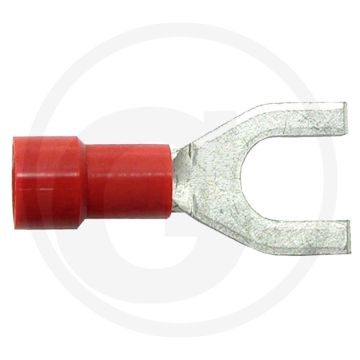Oogkabelschoentjes Rood M5 voor kabels 0,5-1,0 mm²