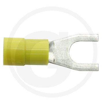 Oogkabelschoentjes Geel M8 voor kabels 4,0-6,0 mm²