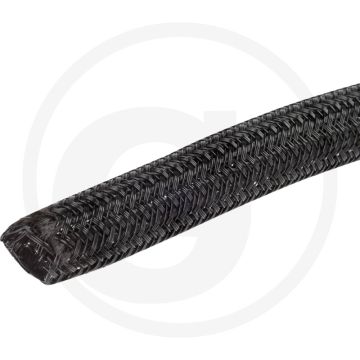 Herth & Buss Geflechtschlauch 10 mm x 5 m – Zwart Polyesther, -55°C tot +130°C