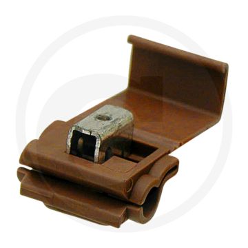Aftakverbinders geïsoleerd bruin 4,0 mm² aftakking 1,5 mm²