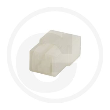 Stekkerhuis 2 polig, vlakstekkerhulzen 6,3 mm