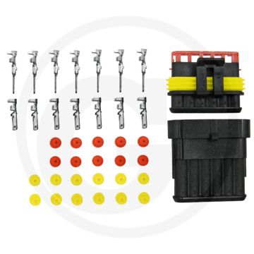 Stekkerverbinderset 6-polig IP67