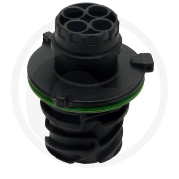 Stekkerhuis 2-polig 2,5mm IP69K DIN72585 Tot 48V