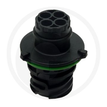 Stekkerhuis 4-polig 2,5 mm IP69K DIN 72585 Tot 48V