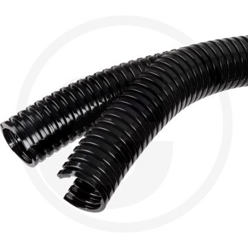 Flexibele buis Zwart Polyamide 6 Ø43,2mm Ø32,5mm Rollengte 25m Tweedelig