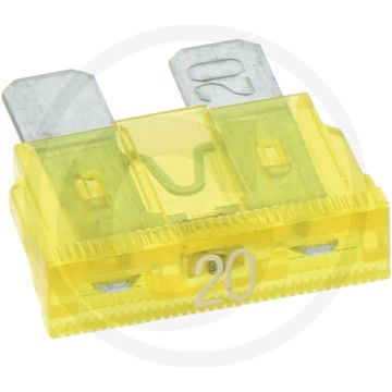 Steekzekeringen, standaard, met waarschu (32 volt maximaal / 20 A | geel | VPE 10)